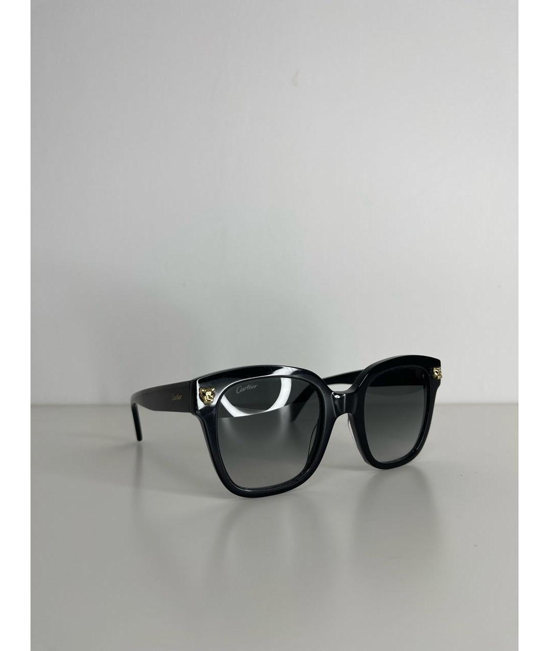 CARTIER Черные пластиковые солнцезащитные очки, фото 3