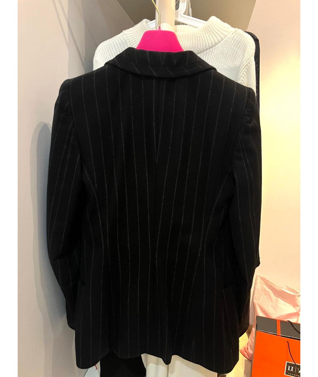 EMANUEL UNGARO Черный шерстяной жакет/пиджак, фото 4