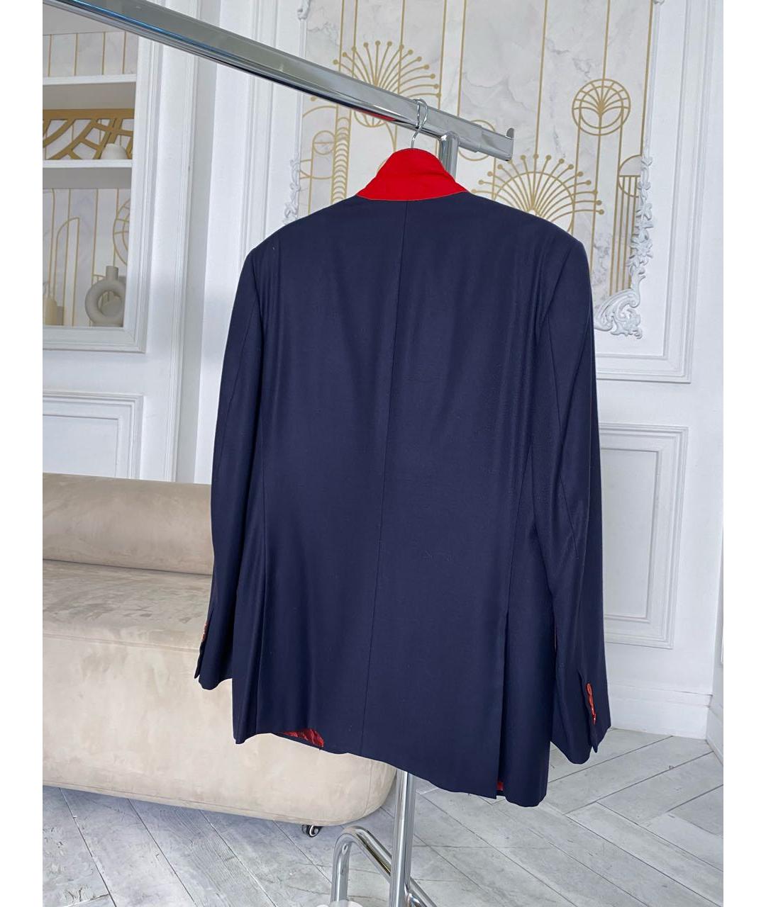 ISAIA Синий шерстяной пиджак, фото 2