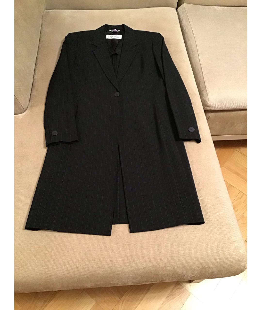 MAX MARA Черный шерстяной костюм с юбками, фото 7