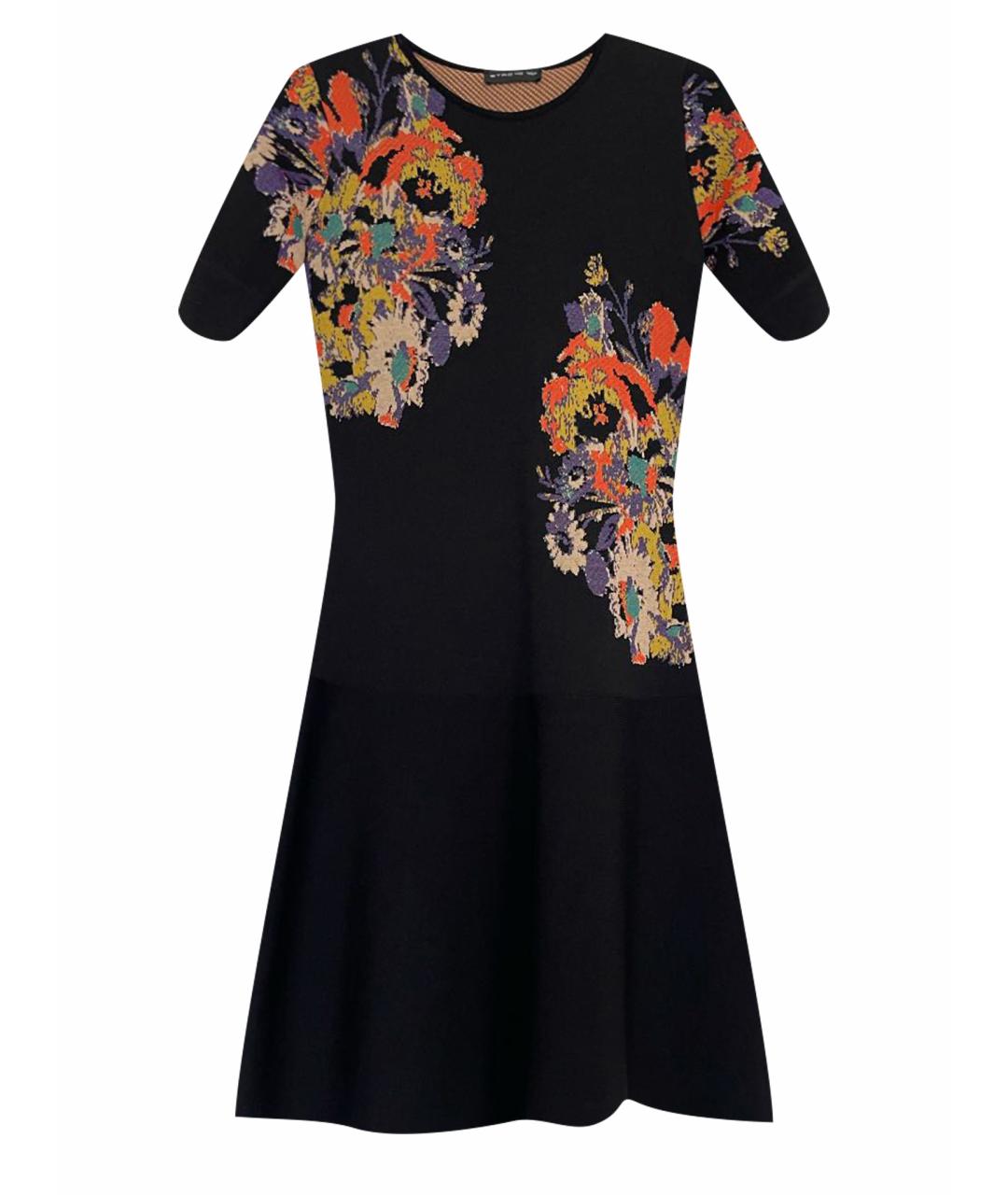 ETRO Черное вискозное коктейльное платье, фото 1