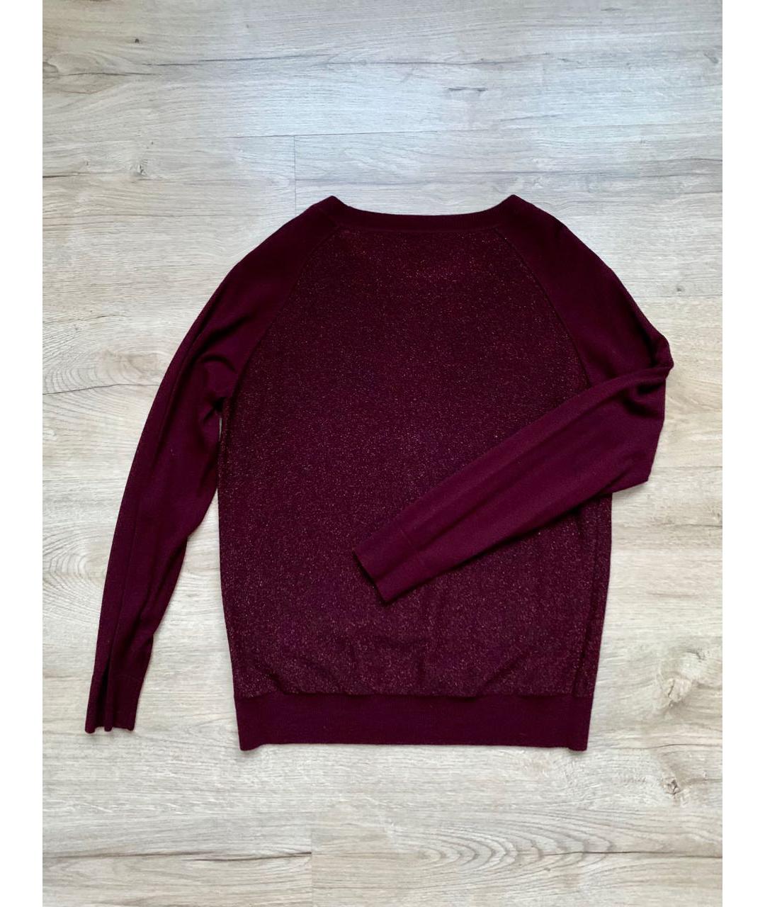 IRIS & INK  Бордовый шерстяной джемпер / свитер, фото 4
