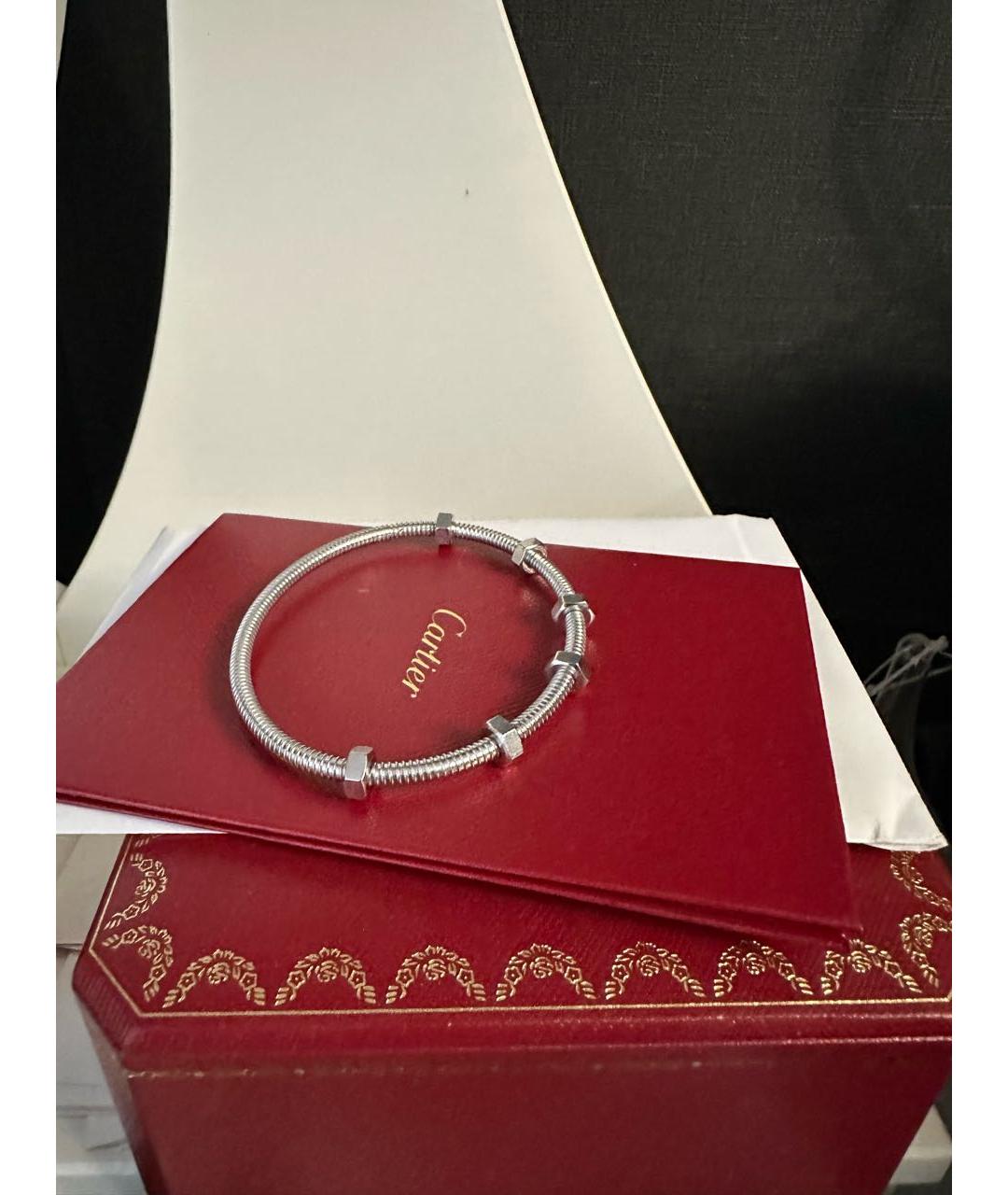 CARTIER Серебрянный браслет из белого золота, фото 3