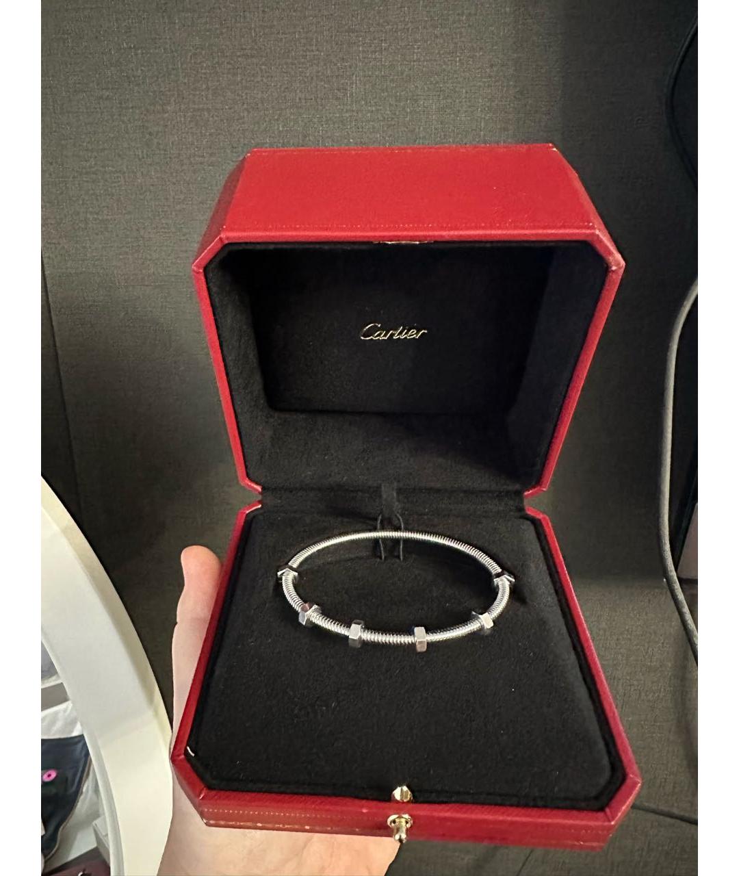 CARTIER Серебрянный браслет из белого золота, фото 6
