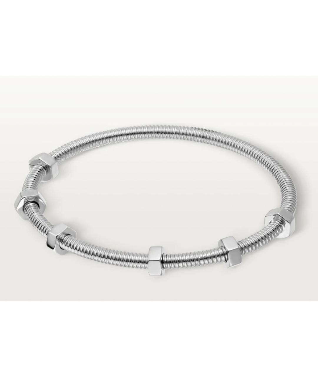 CARTIER Серебрянный браслет из белого золота, фото 8