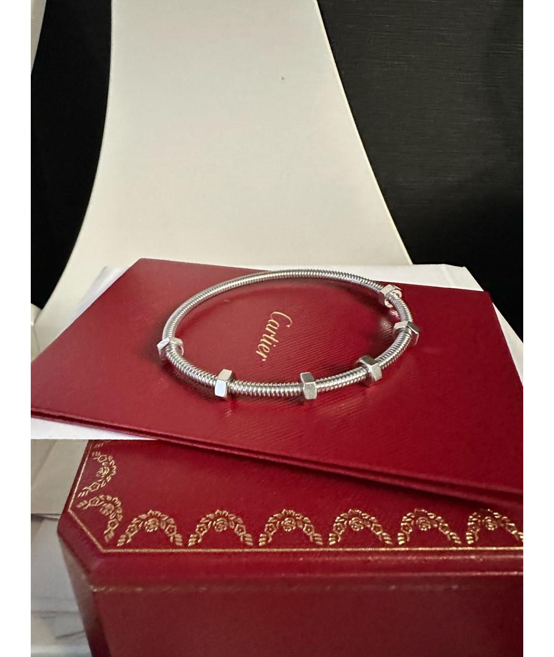 CARTIER Серебрянный браслет из белого золота, фото 2