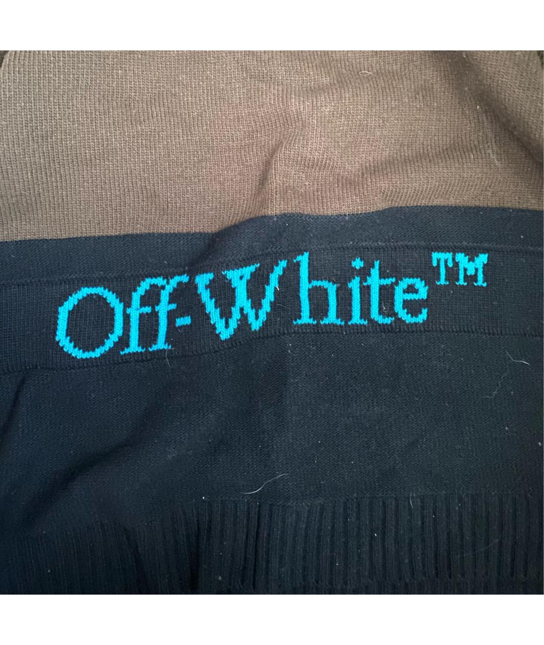 OFF-WHITE Коричневый шерстяной джемпер / свитер, фото 2