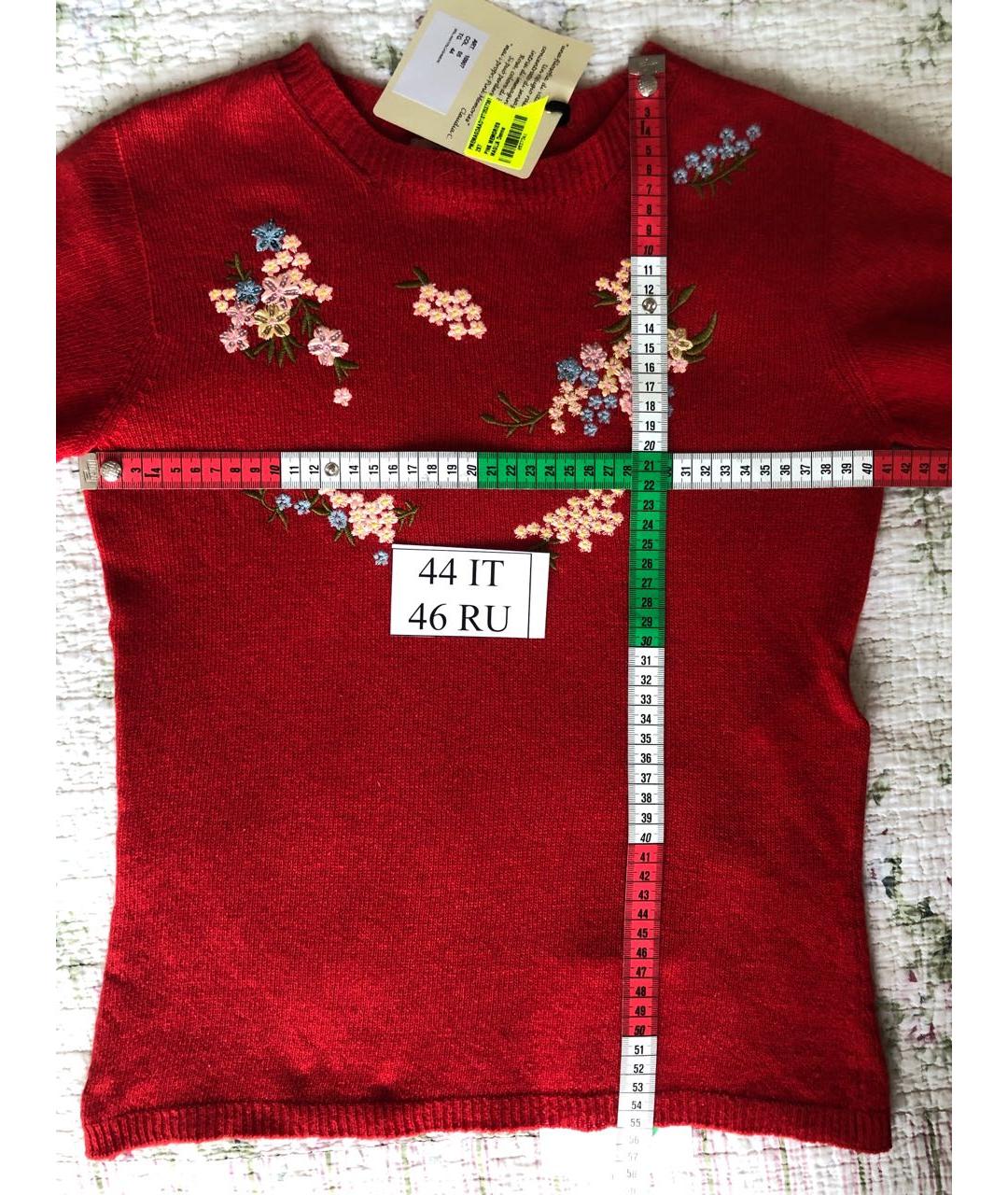 PINK MEMORIES Красный шерстяной джемпер / свитер, фото 7