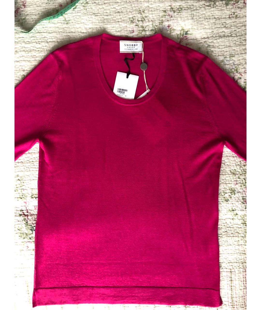 SNOBBY SHEEP Розовый шелковый джемпер / свитер, фото 3
