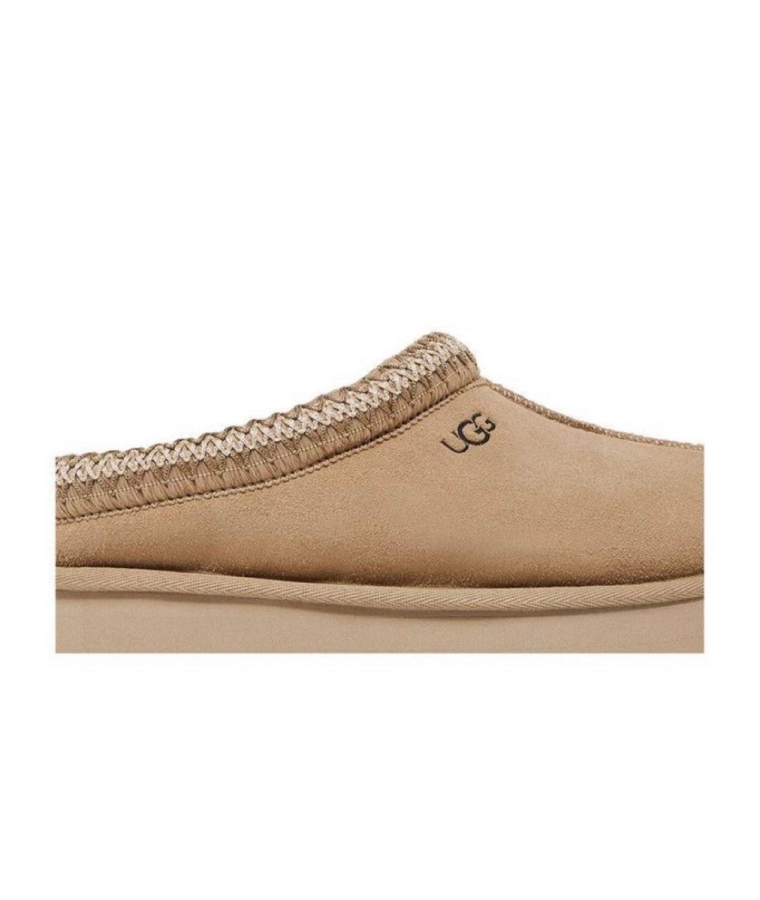 UGG AUSTRALIA Бежевые кожаные ботинки, фото 2