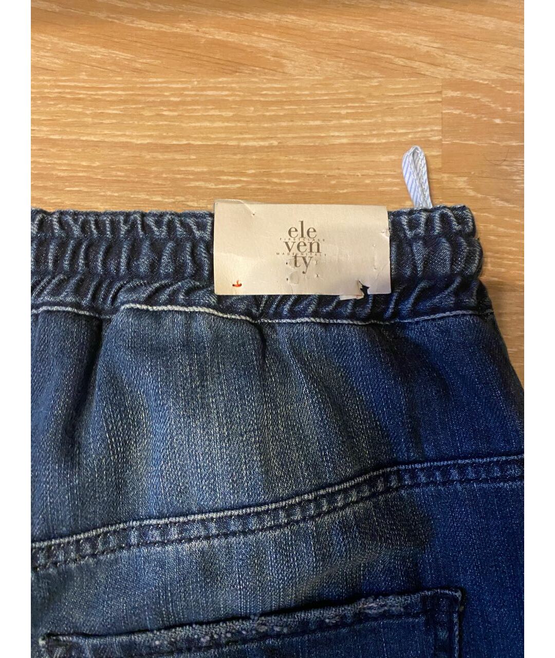 ELEVENTY Синие хлопко-лиоцелловые прямые джинсы, фото 3