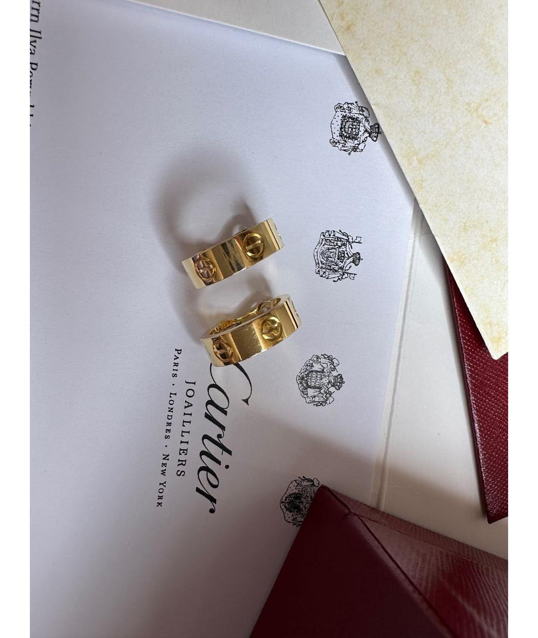 CARTIER Желтые серьги из желтого золота, фото 5