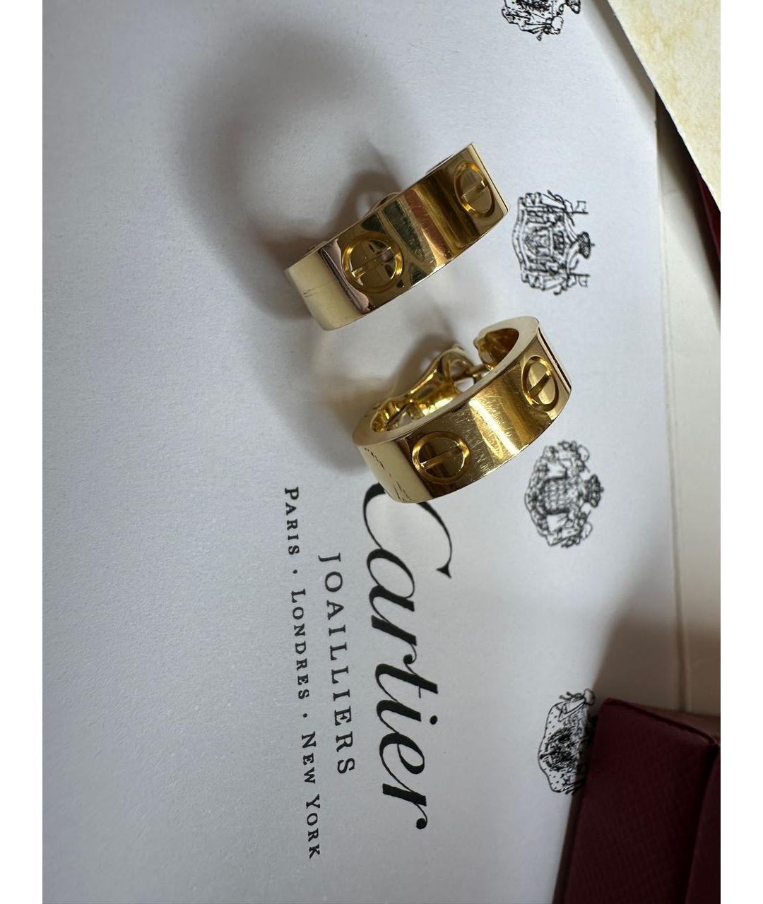 CARTIER Желтые серьги из желтого золота