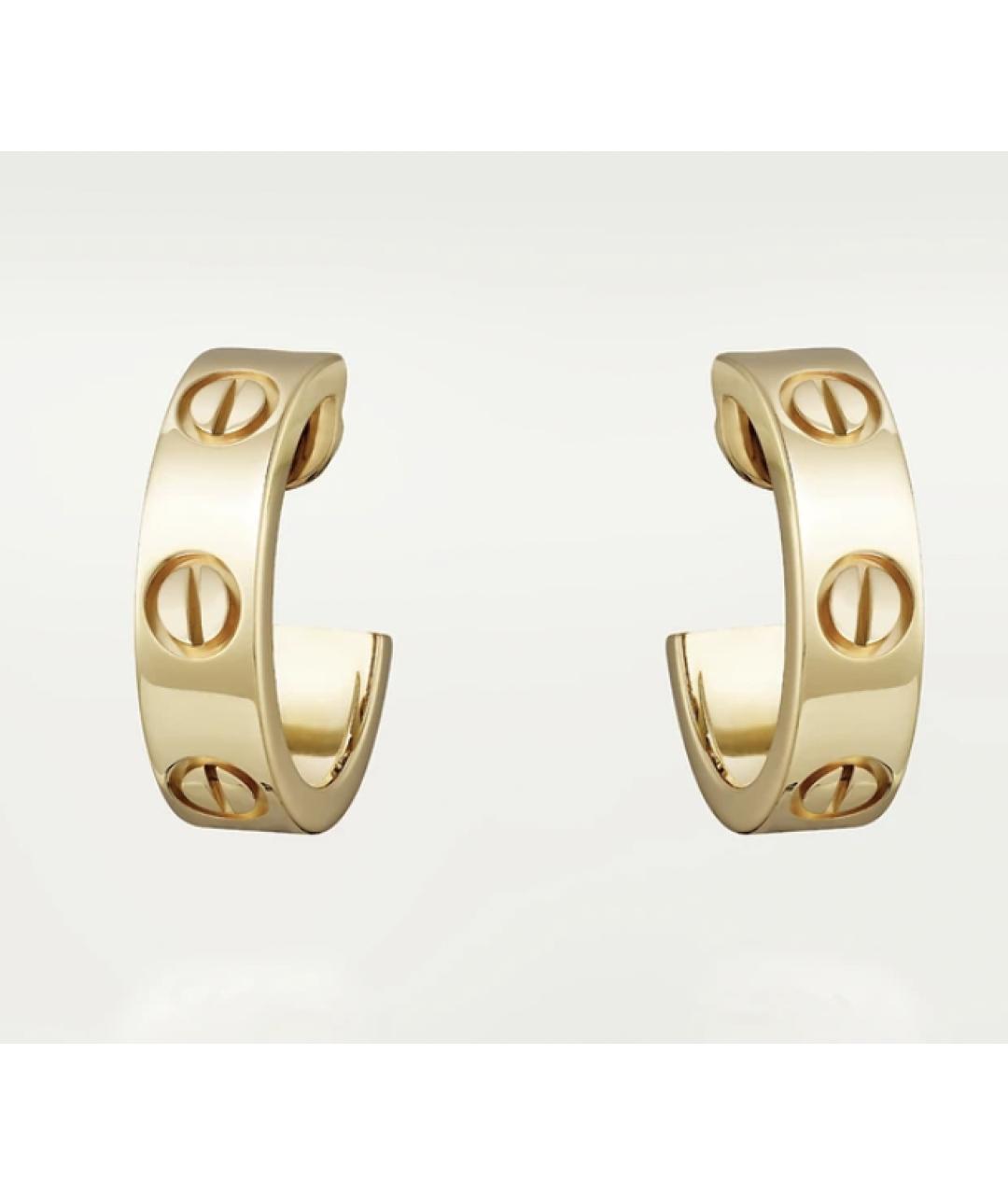 CARTIER Желтые серьги из желтого золота, фото 8