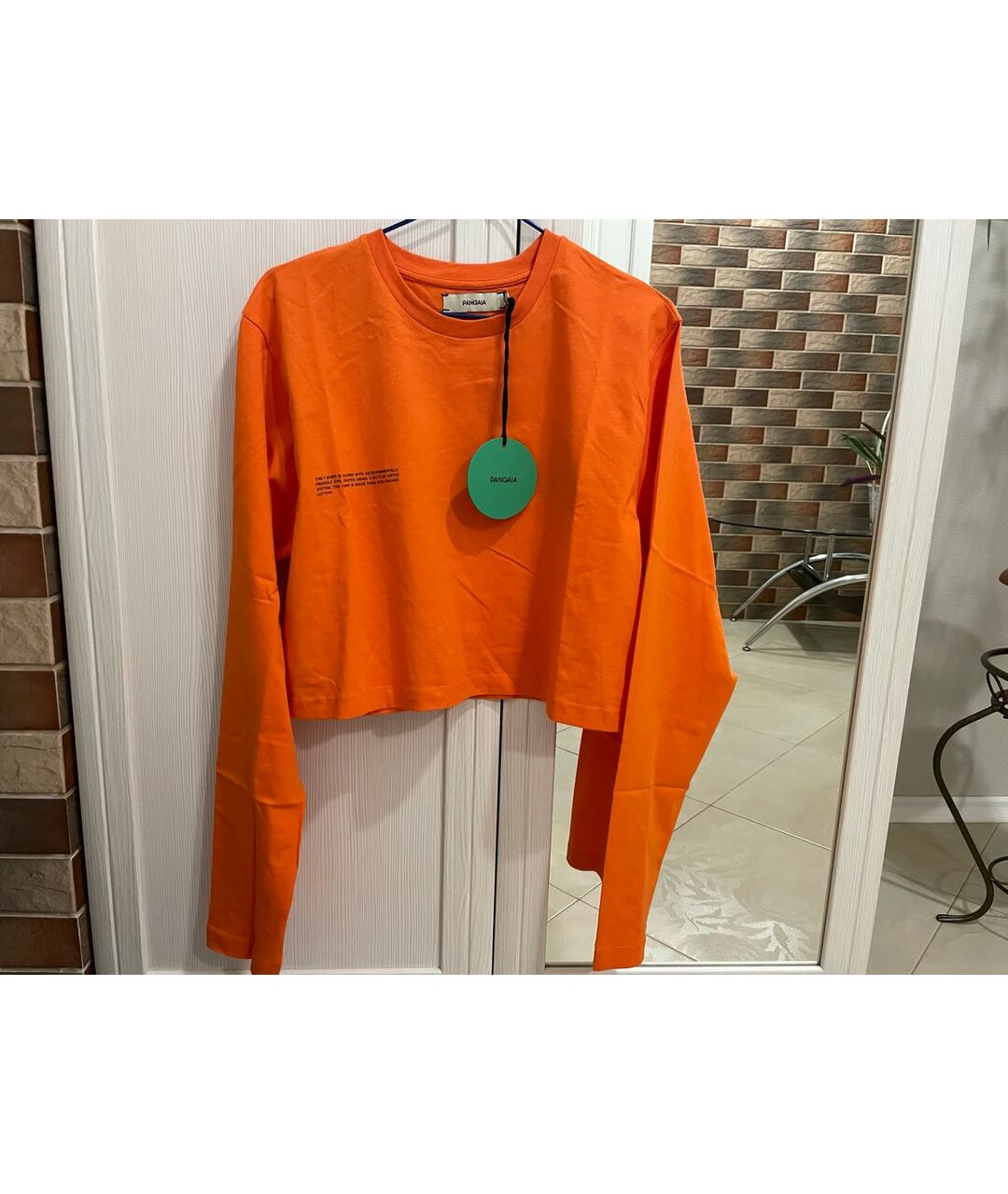 THE PANGAIA Оранжевый хлопковый джемпер / свитер, фото 5