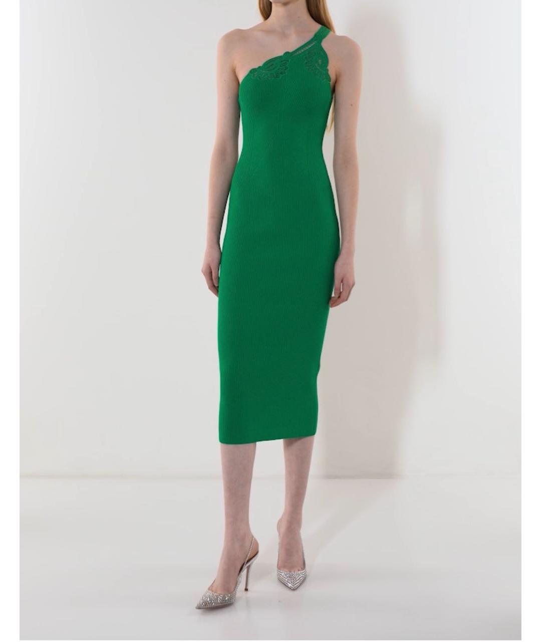 SELF-PORTRAIT Зеленые коктейльное платье, фото 5