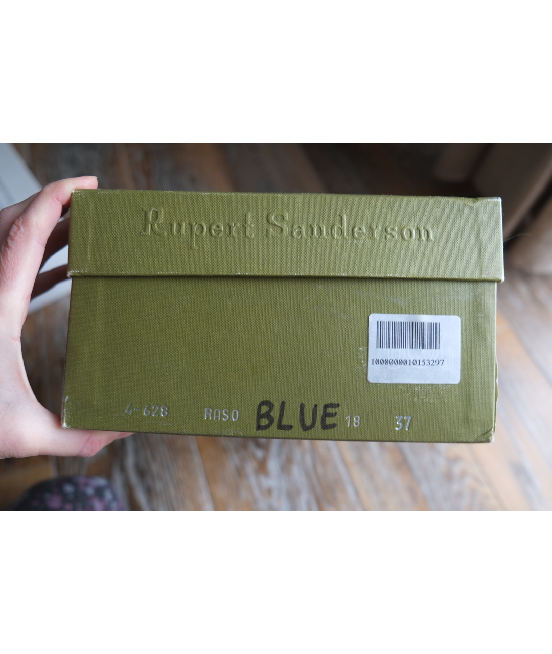 RUPERT SANDERSON Голубые текстильные туфли, фото 5