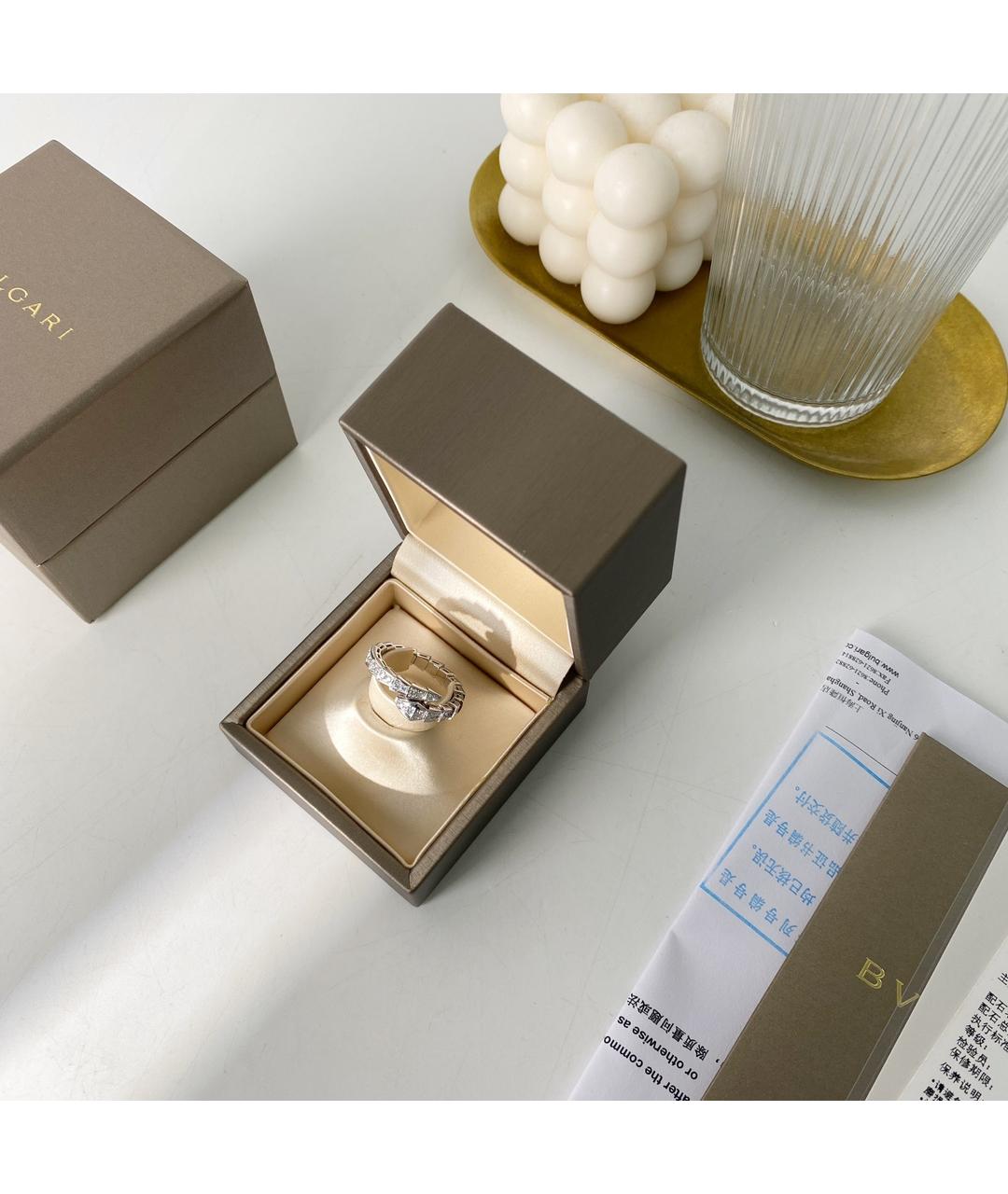 BVLGARI Серебряное кольцо из белого золота, фото 2