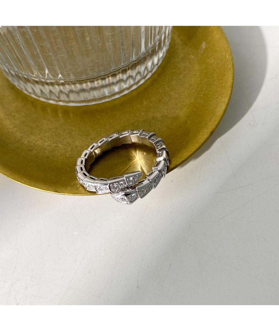 BVLGARI Серебряное кольцо из белого золота, фото 4
