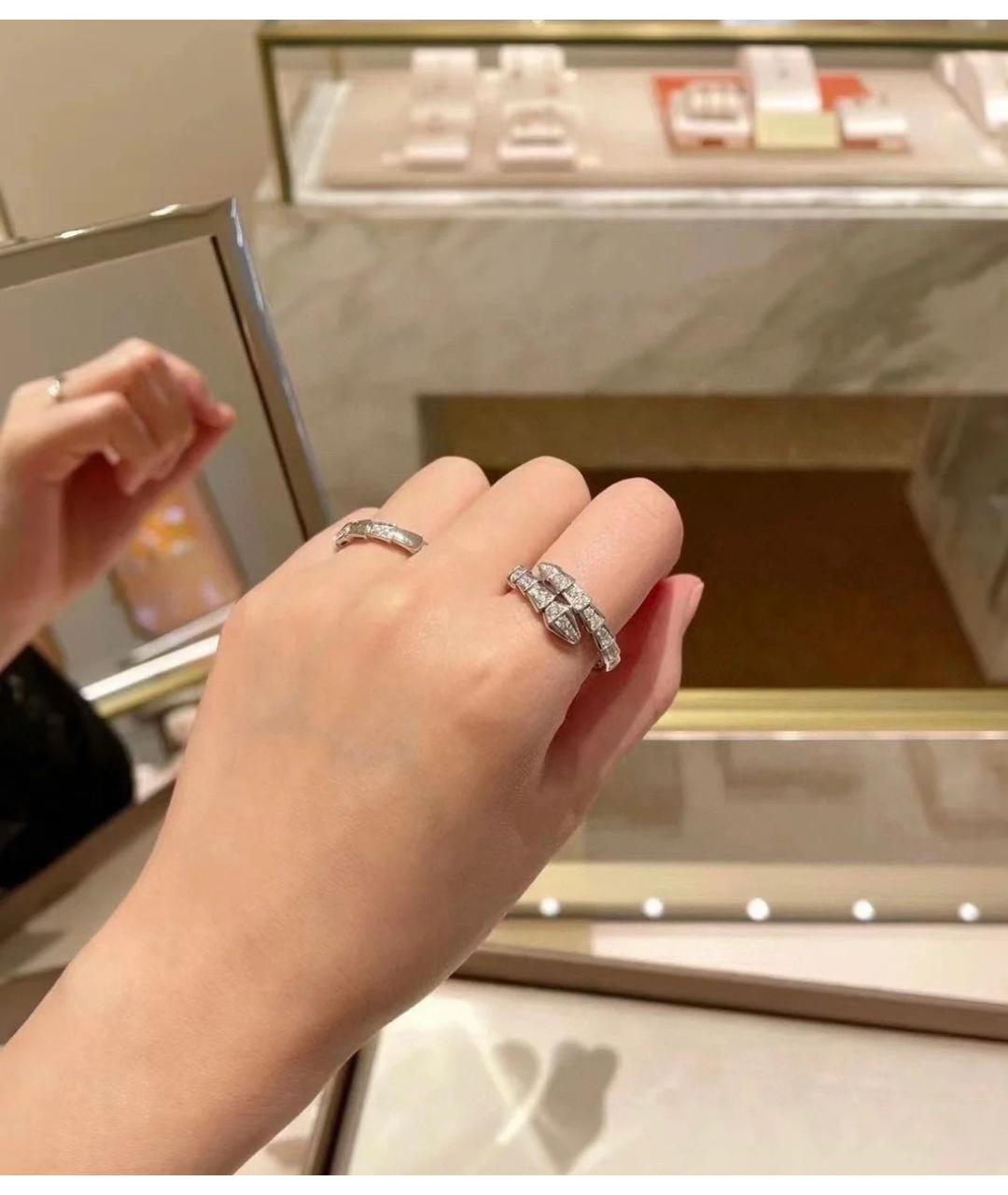 BVLGARI Серебряное кольцо из белого золота, фото 6