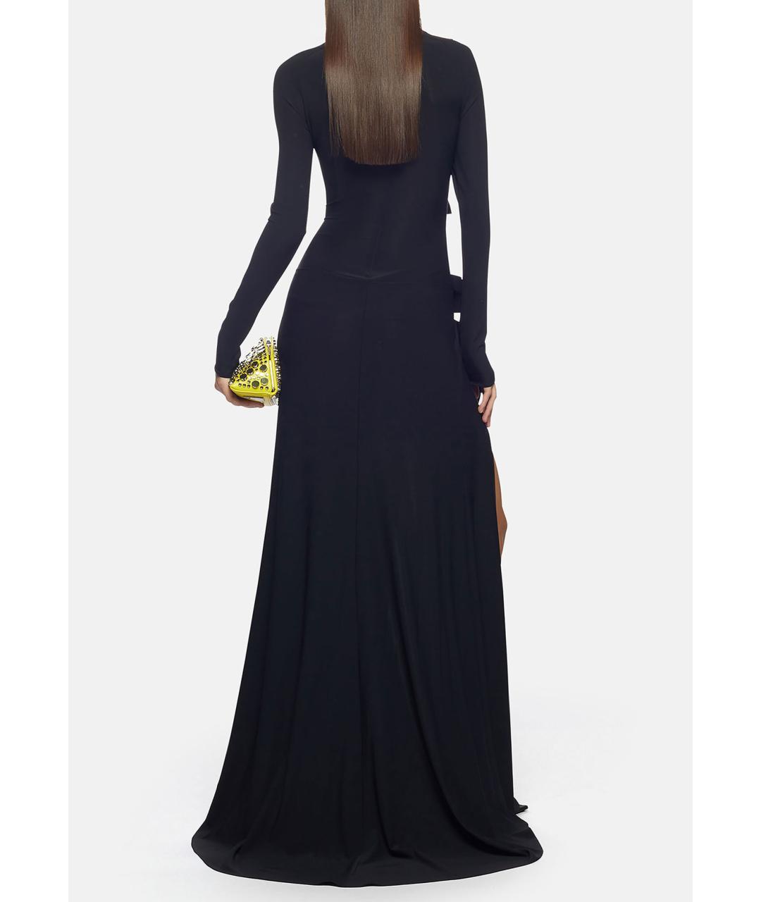 THE ATTICO Черное вечернее платье, фото 3