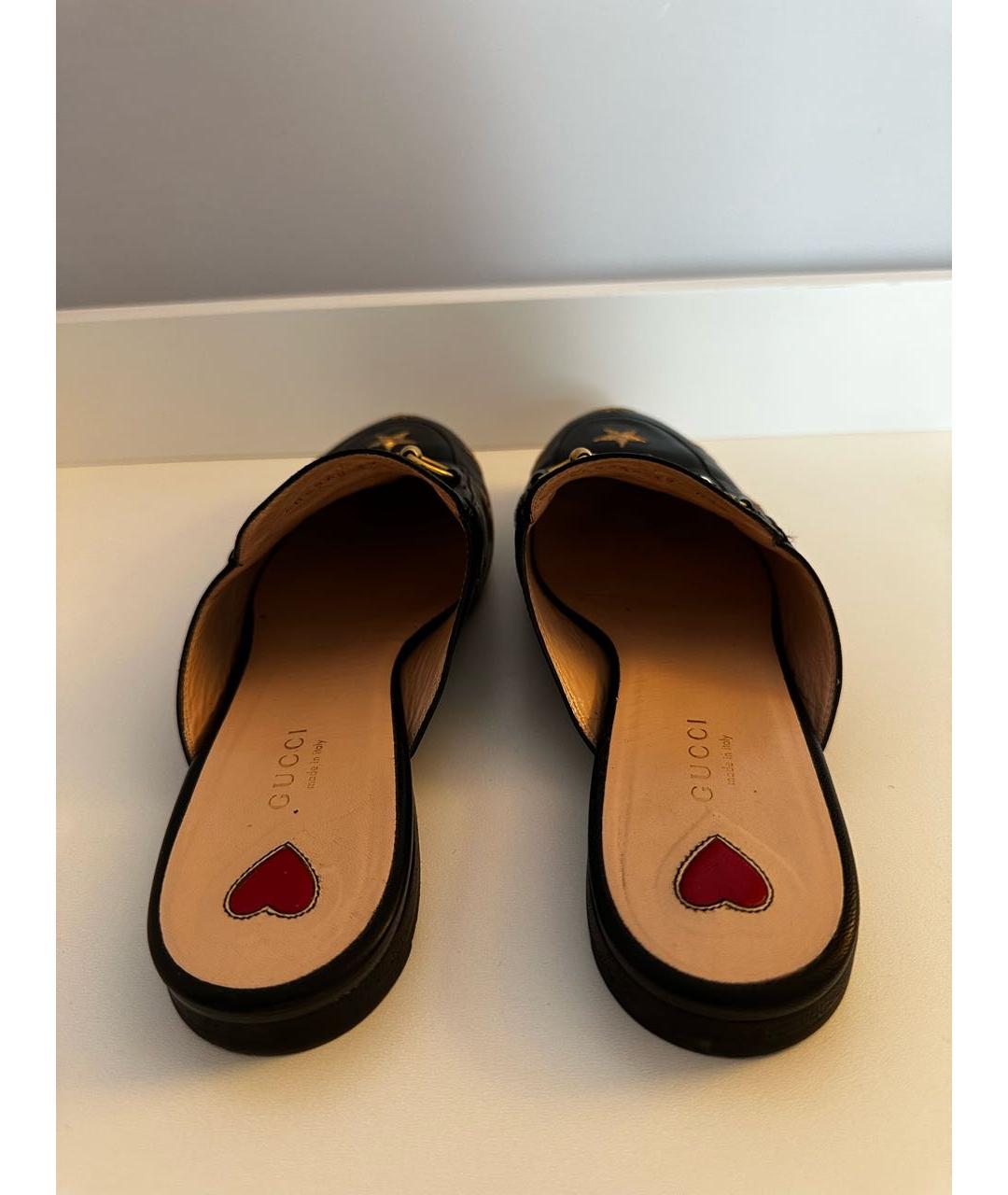 GUCCI Черные кожаные мюли, фото 8