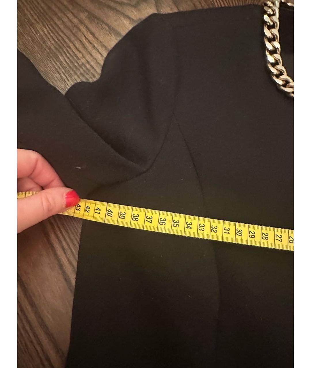 ELISABETTA FRANCHI Черный жакет/пиджак, фото 3