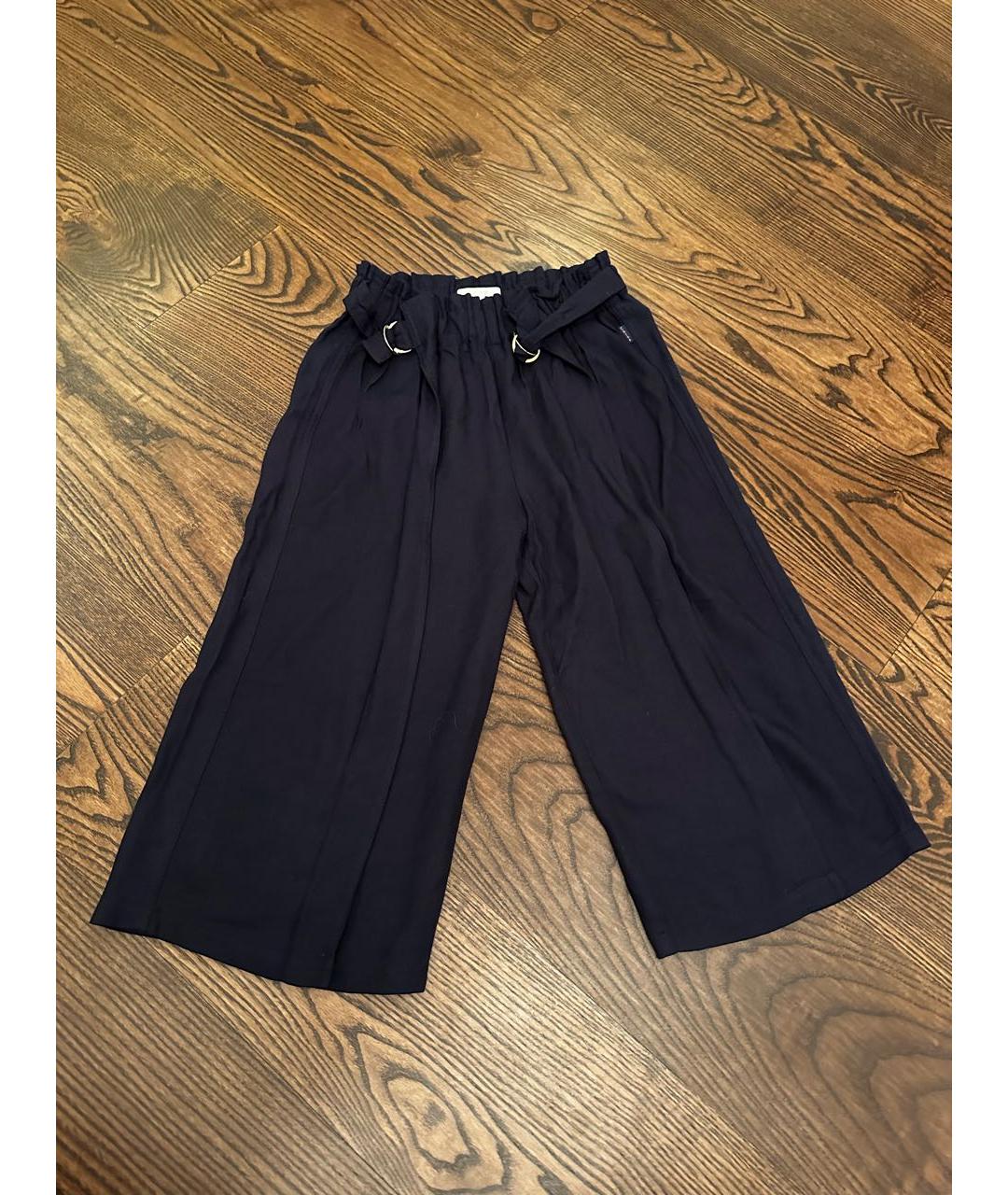 CHLOE KIDS Темно-синие вискозные брюки и шорты, фото 6