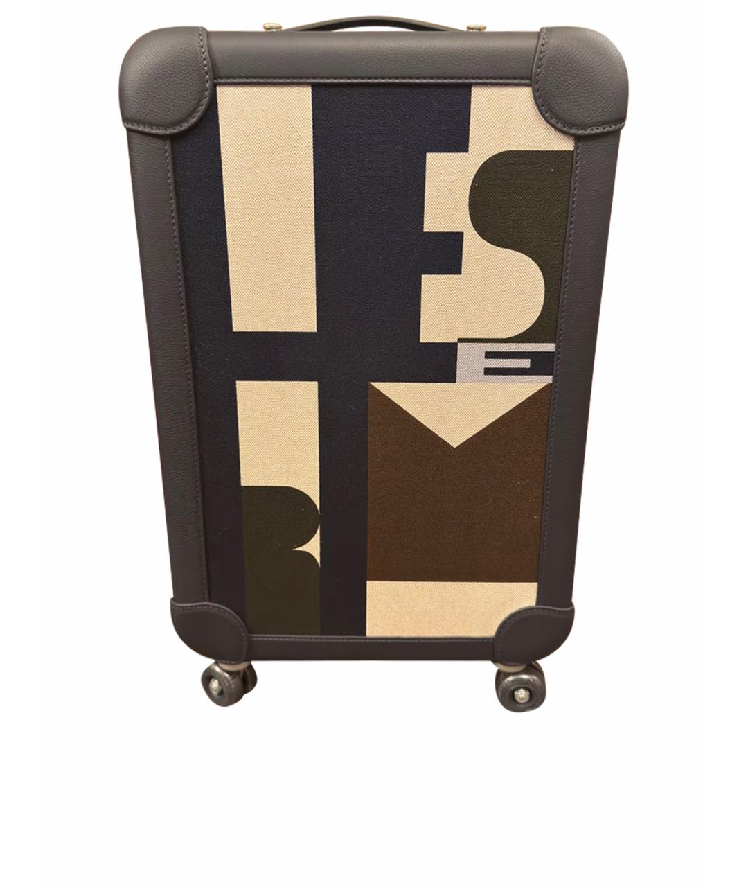 HERMES PRE-OWNED Темно-синий кожаный чемодан, фото 1