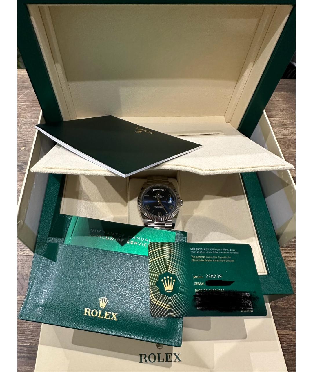 ROLEX Синие часы, фото 4