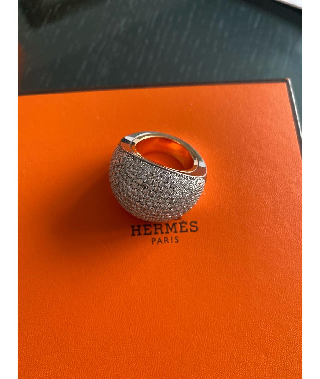 HERMES Золотое кольцо из белого золота, фото 6