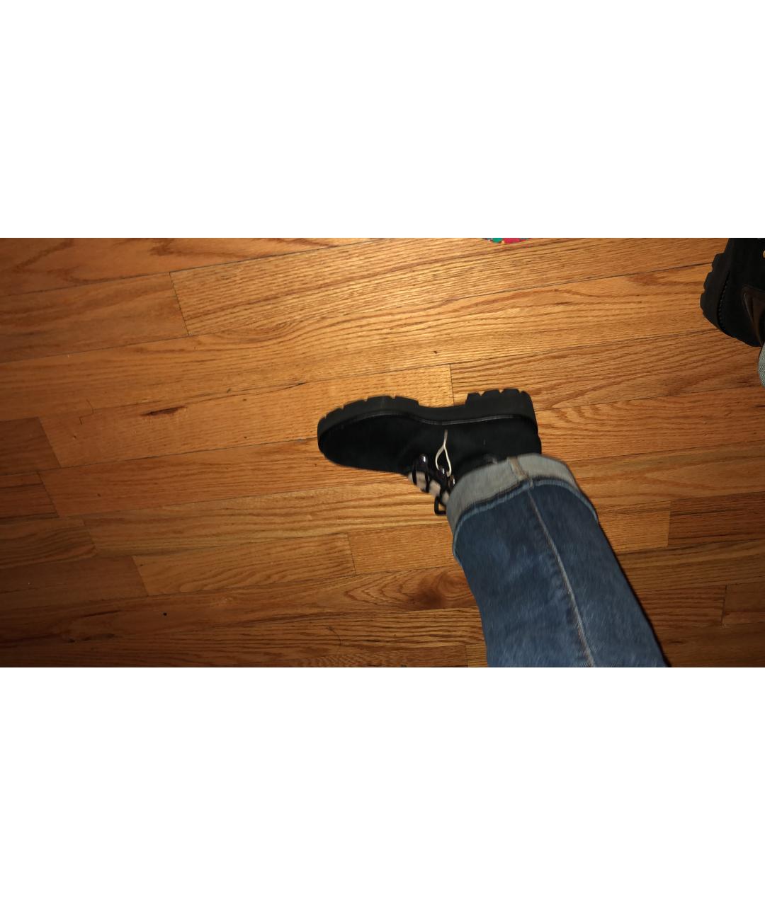 3.1 PHILLIP LIM Черные замшевые ботинки, фото 3