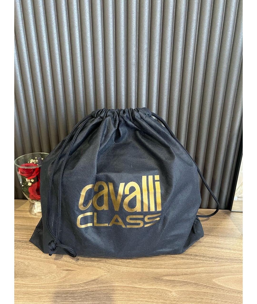 CAVALLI CLASS Черная сумка через плечо из искусственной кожи, фото 7