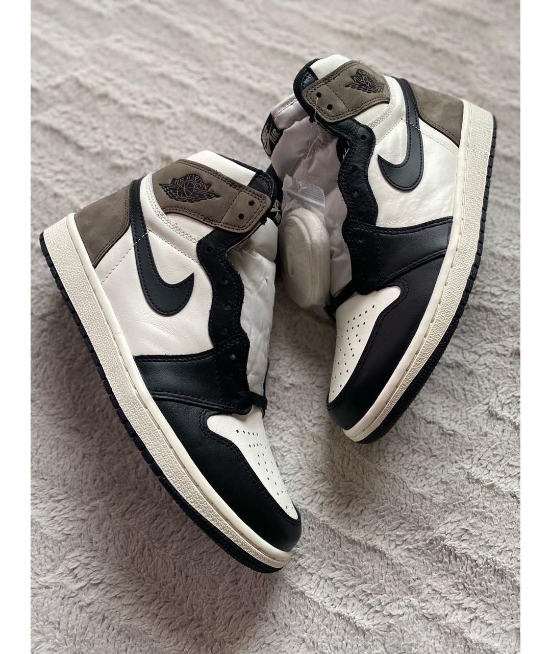 JORDAN Коричневые высокие кроссовки / кеды, фото 5