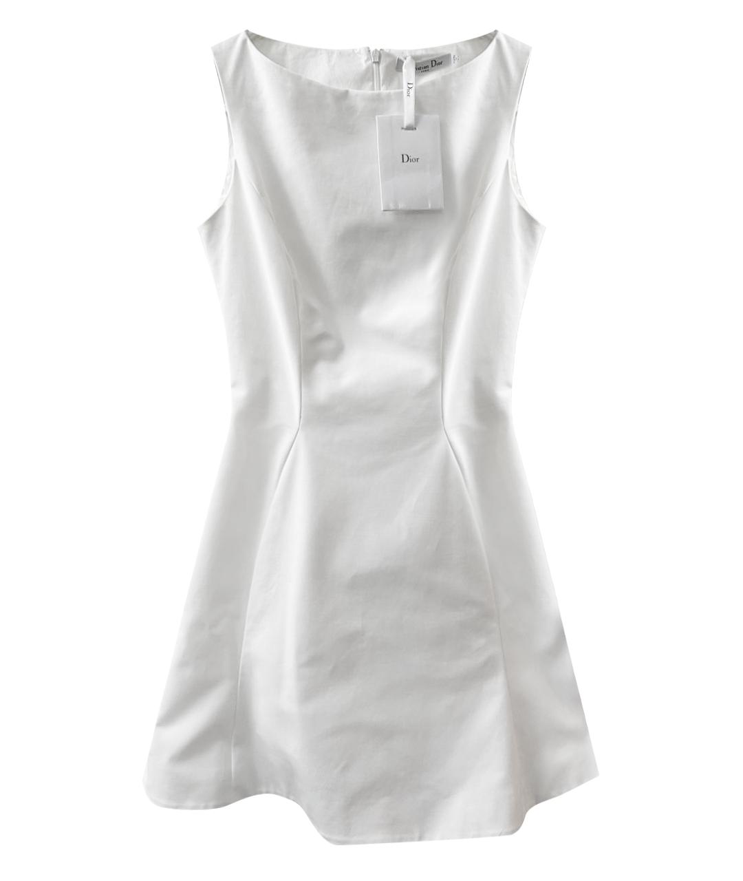 CHRISTIAN DIOR PRE-OWNED Белое хлопковое повседневное платье, фото 1