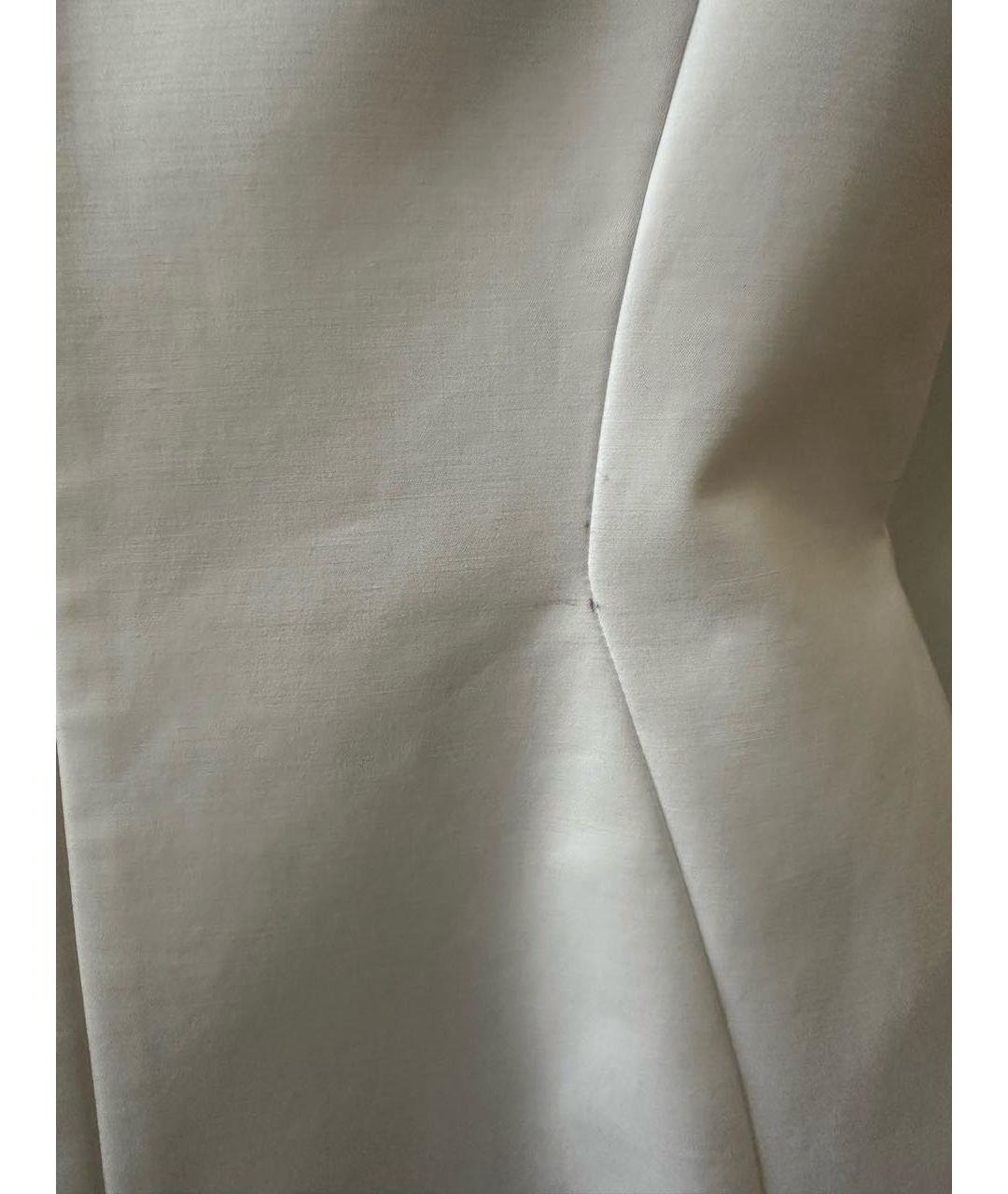 CHRISTIAN DIOR PRE-OWNED Белое хлопковое повседневное платье, фото 8