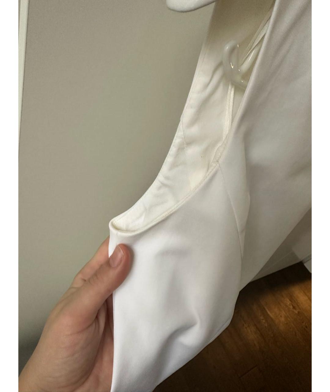 CHRISTIAN DIOR PRE-OWNED Белое хлопковое повседневное платье, фото 7