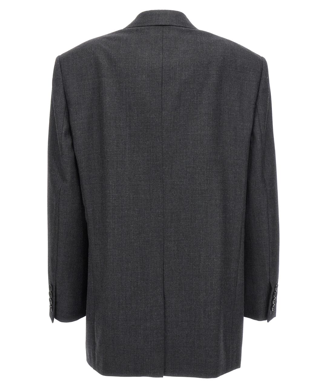 THE ROW Серый шерстяной жакет/пиджак, фото 2