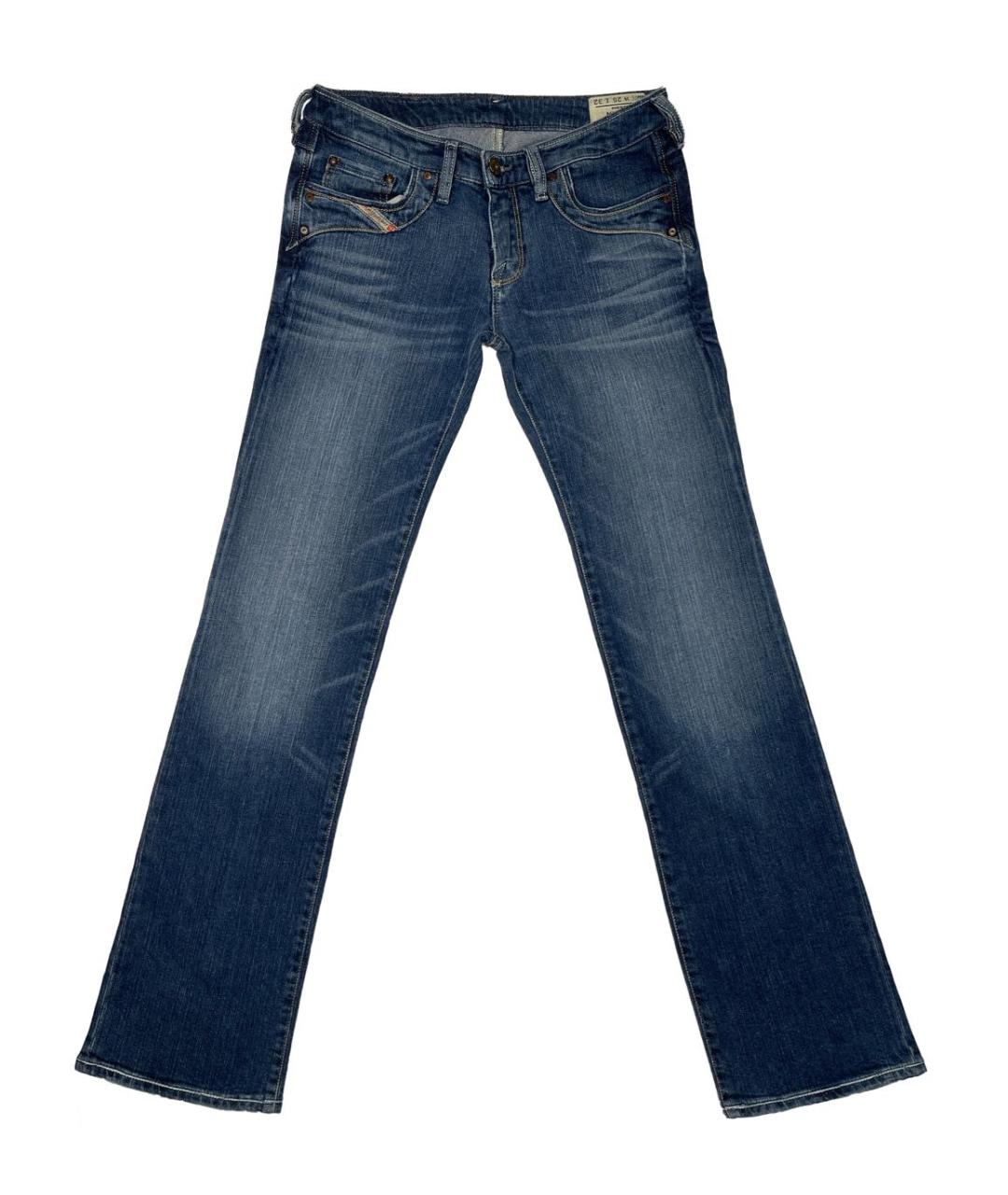 DIESEL Синие хлопковые прямые джинсы, фото 9