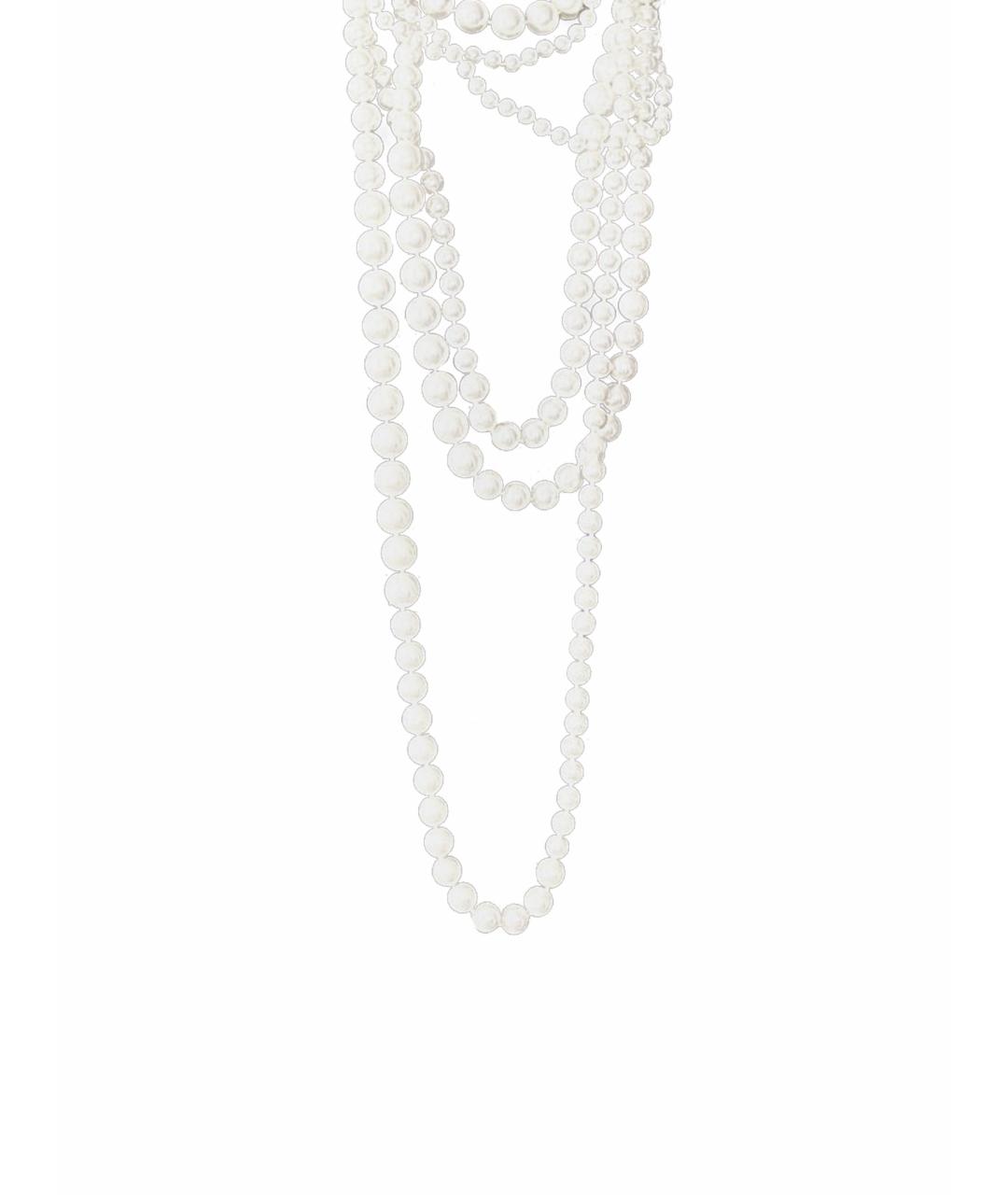 CHANEL Белое жемчужное колье, фото 1