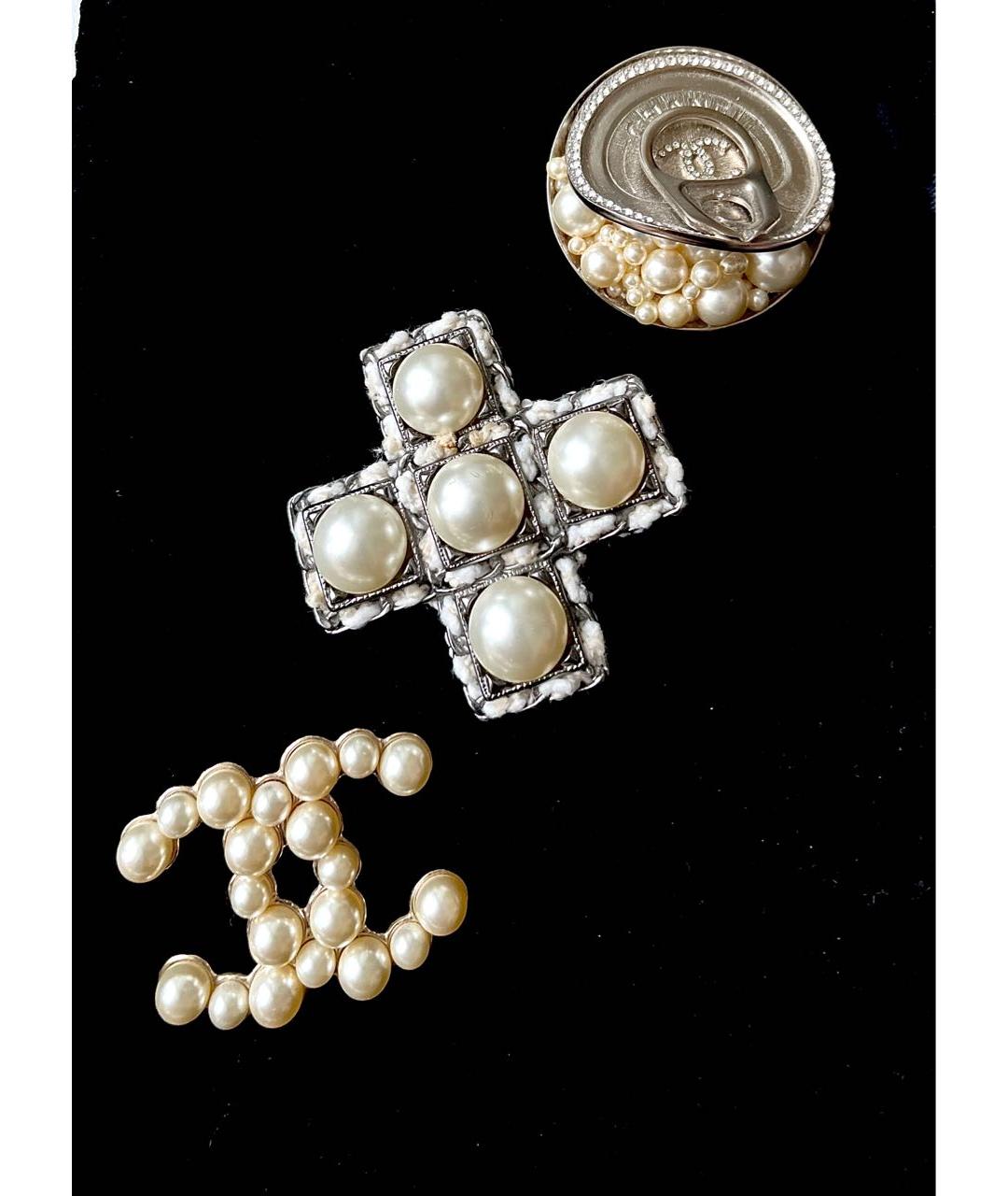 CHANEL Белая булавка / брошь, фото 6