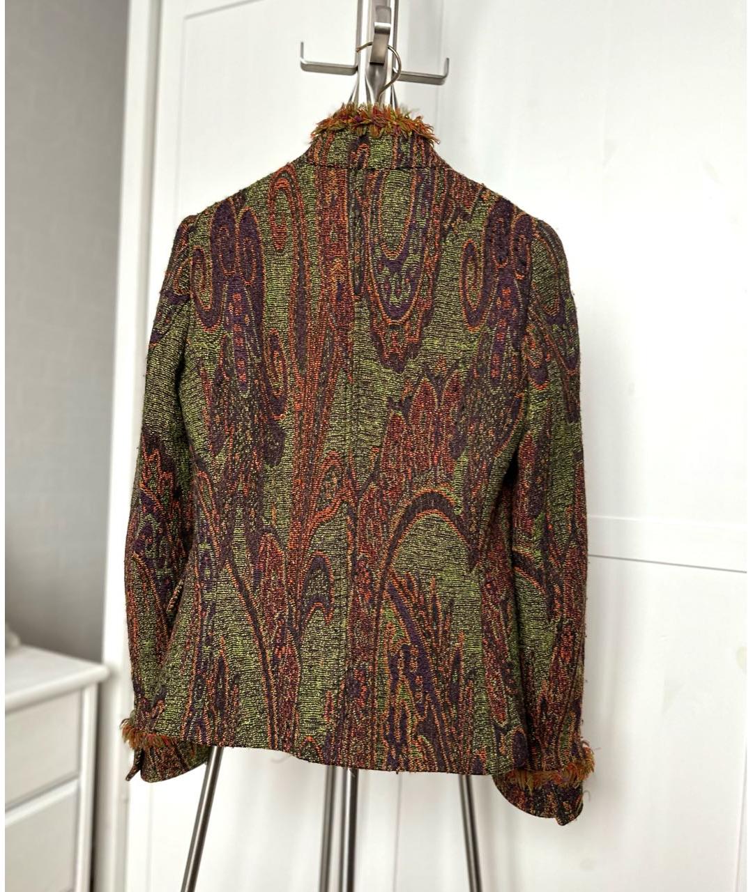 ETRO Коричневый хлопковый жакет/пиджак, фото 7