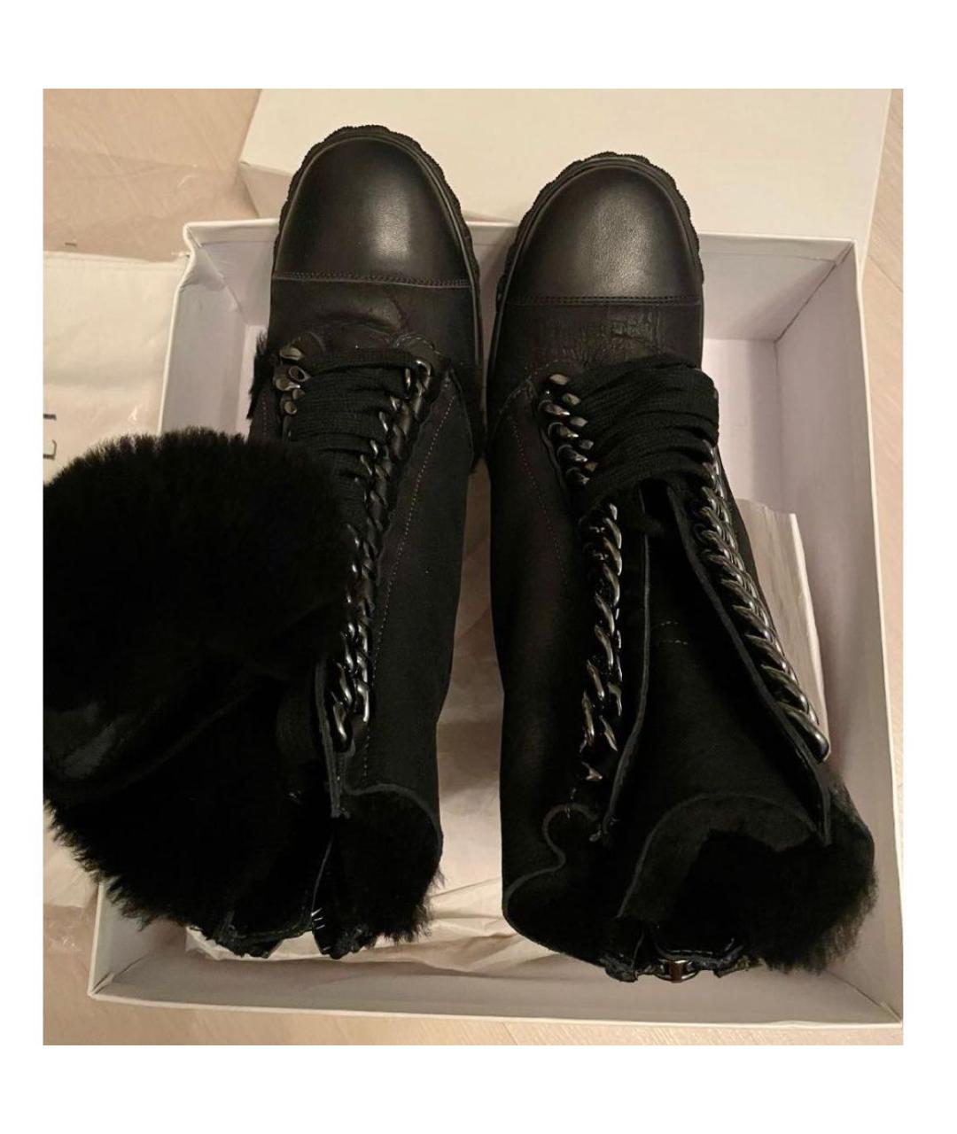 CASADEI Черные кожаные ботинки, фото 3