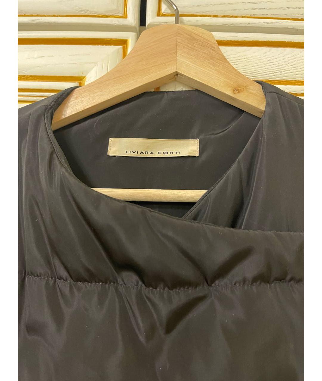 LIVIANA CONTI Черная полиэстеровая куртка, фото 8
