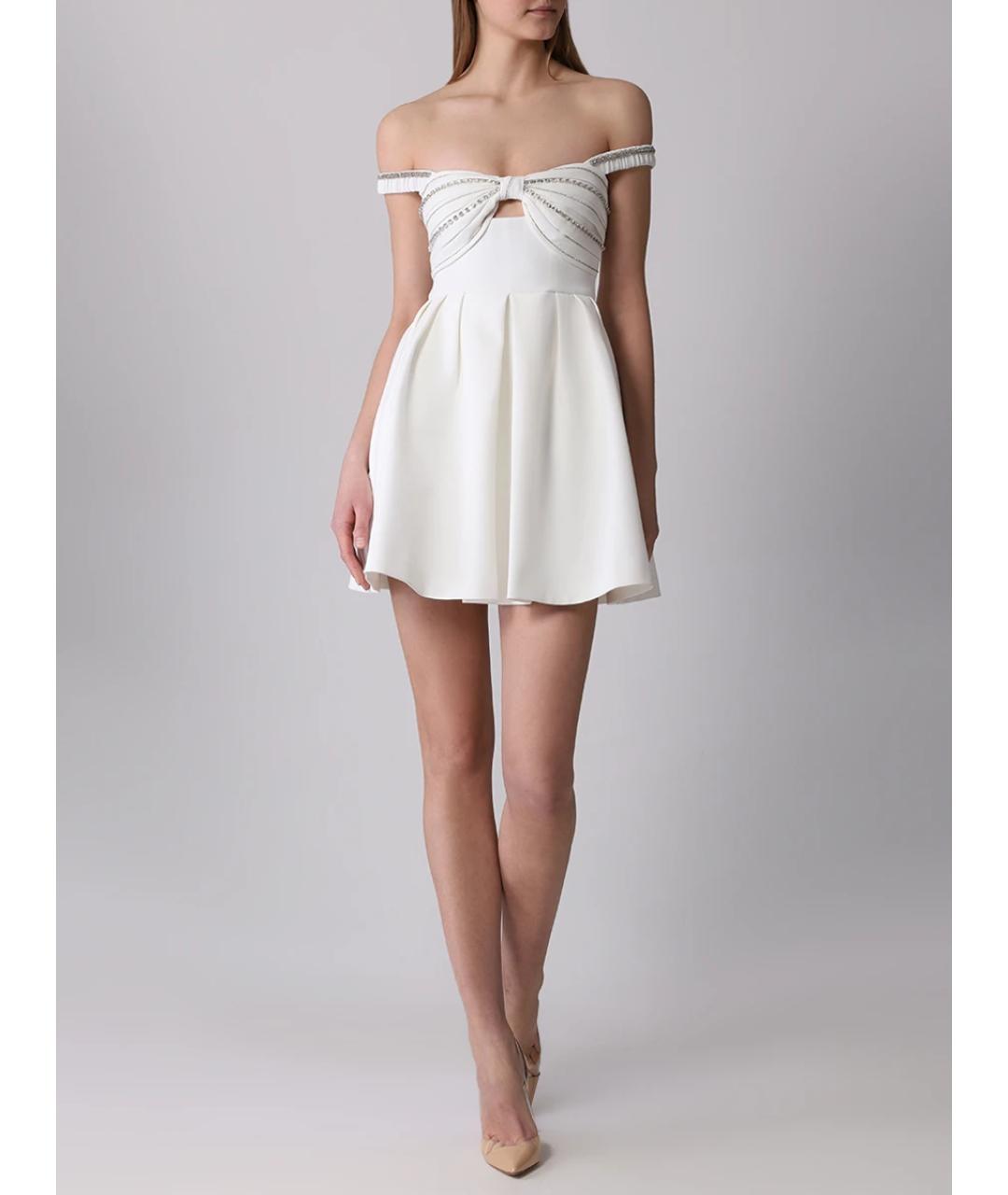 SELF-PORTRAIT Белое коктейльное платье, фото 2