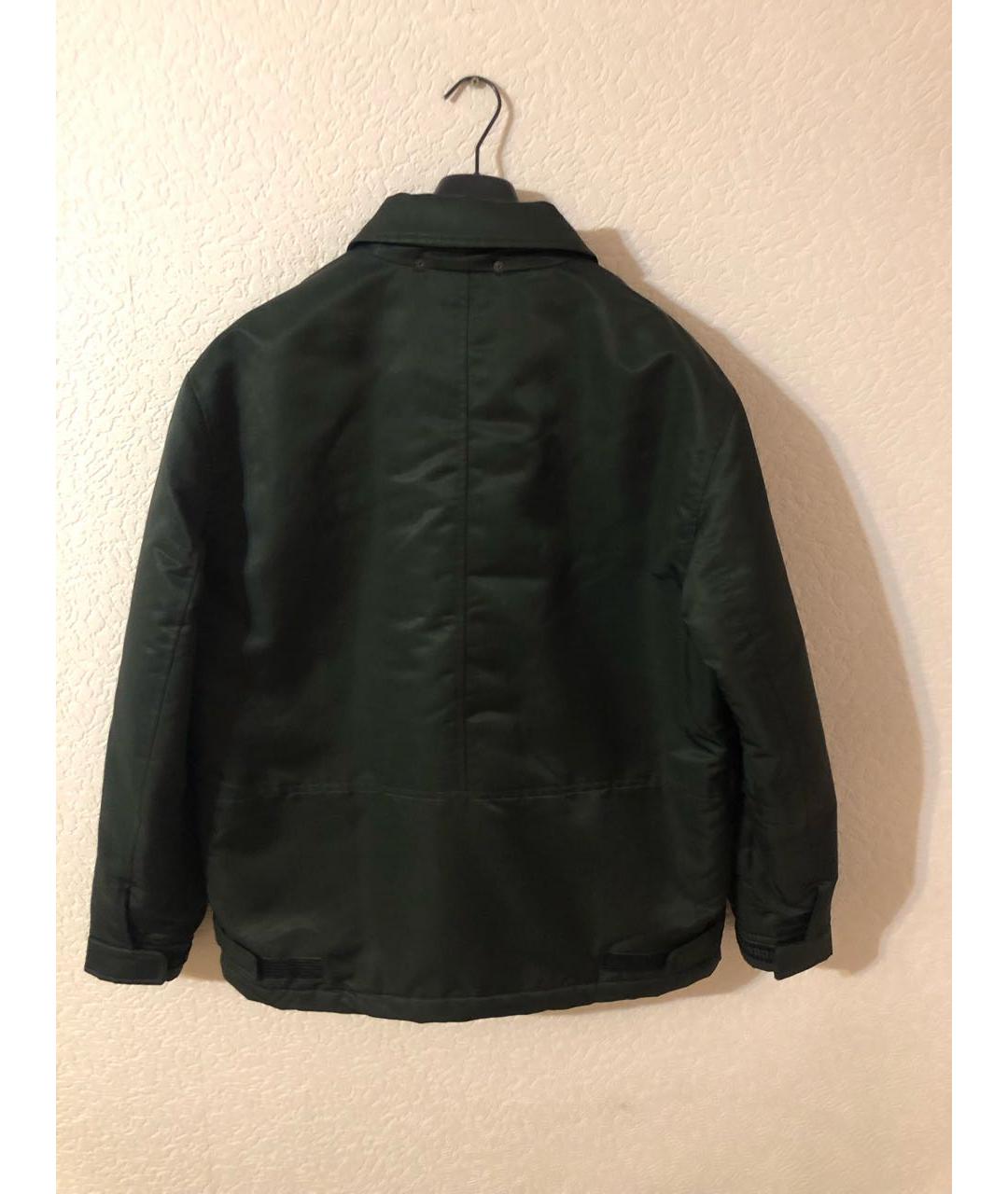 TRUSSARDI Зеленая полиэстеровая куртка, фото 2