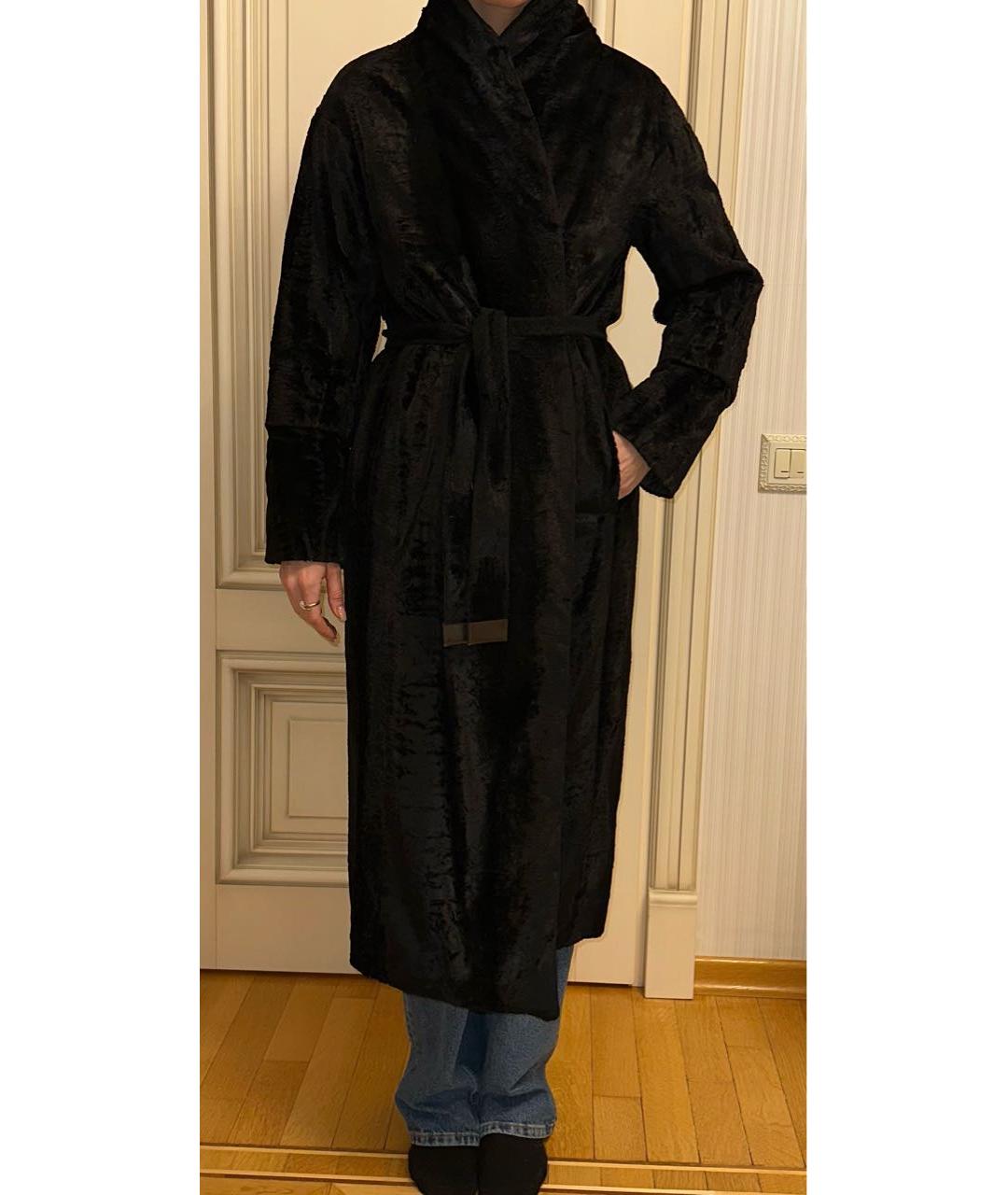 'S MAX MARA Черное пальто, фото 4