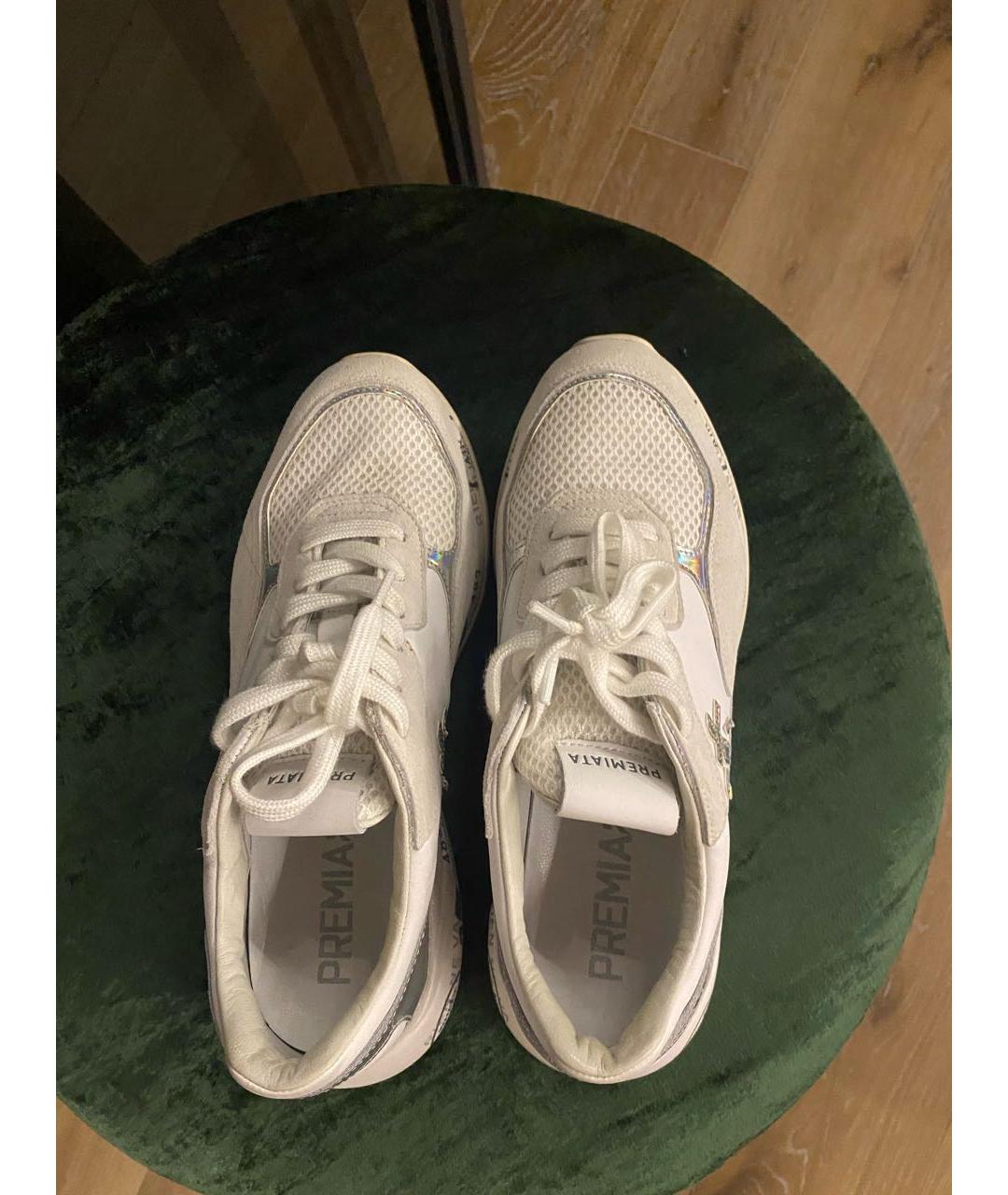 PREMIATA Белые кожаные кроссовки, фото 3