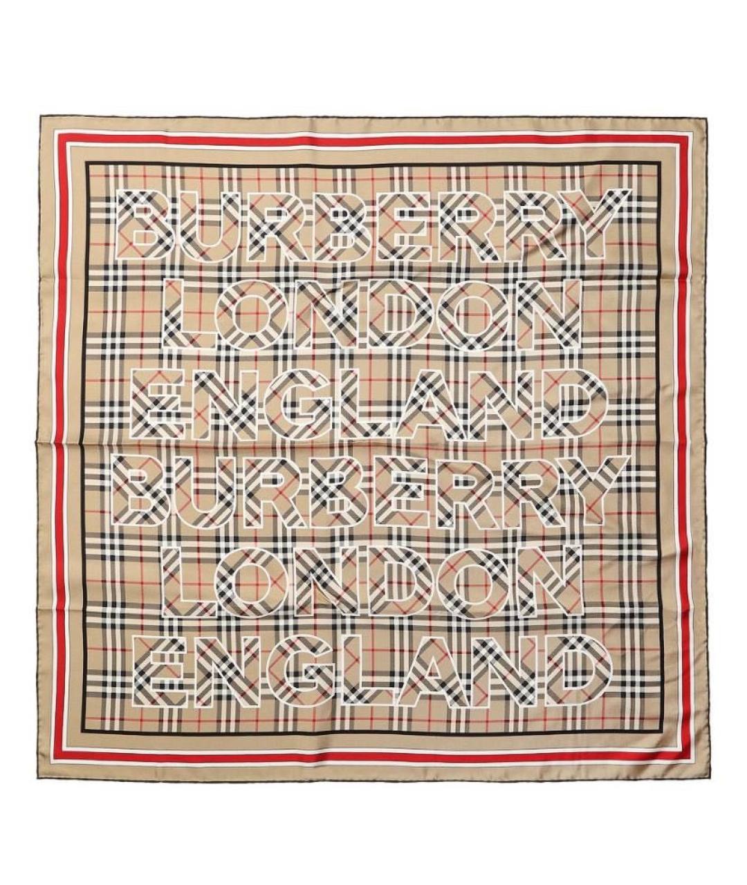 BURBERRY Мульти шелковый платок, фото 5