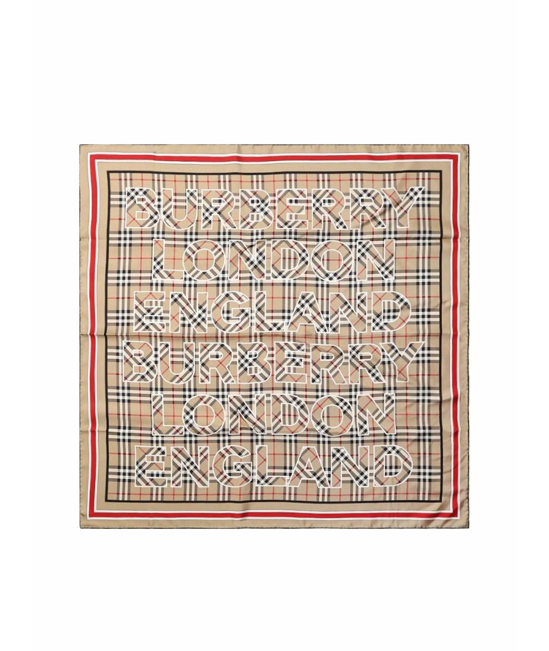 BURBERRY Мульти шелковый платок, фото 1